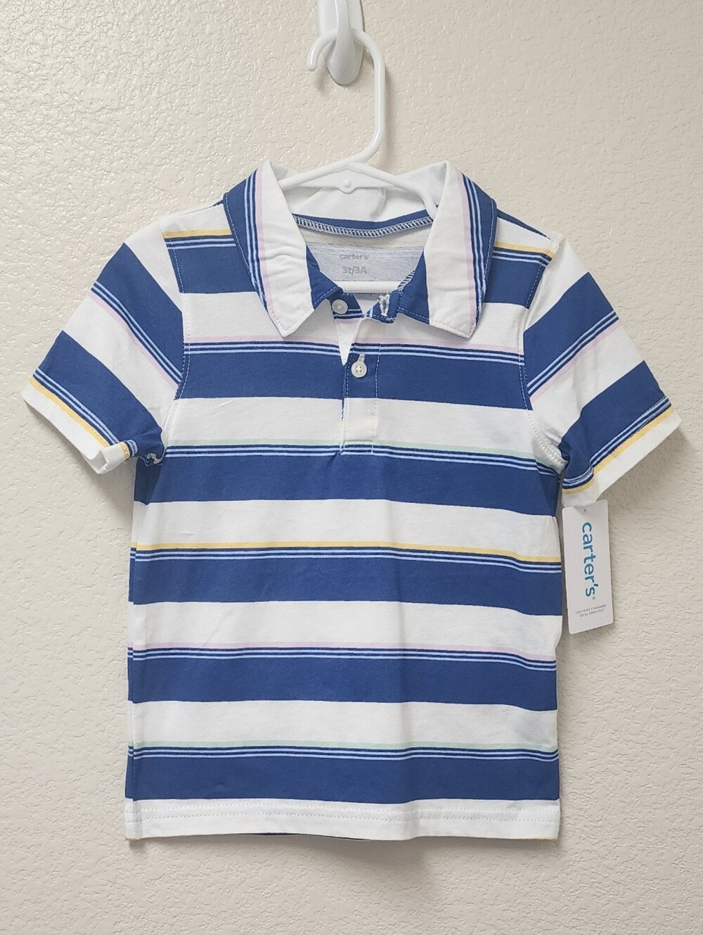 Carter's Blue Striped Kids Polo Shirt